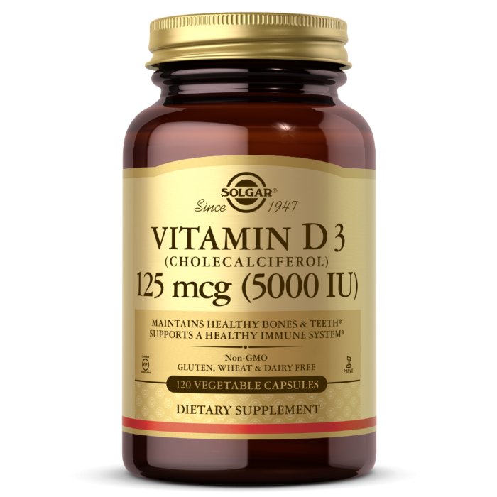 Witamina D3 Solgar Vitamin D3 5000 IU Capsules 120 vcaps - Sklep Witaminki.pl