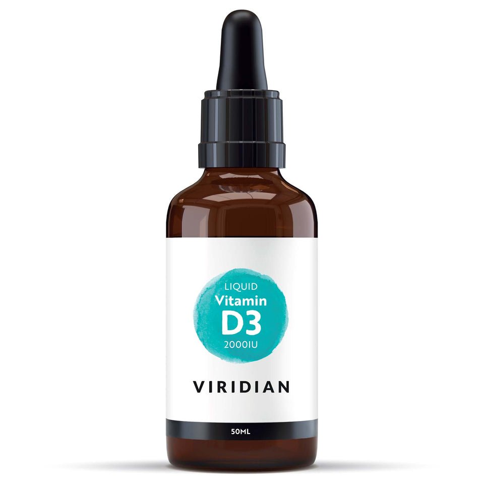 Witamina D3 Viridian Liquid Vitamin D (Vegan) 50 ml - Sklep Witaminki.pl