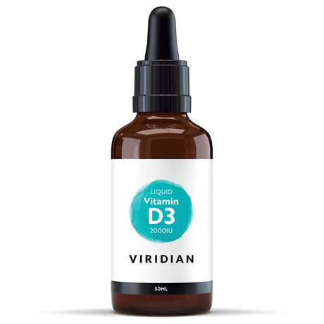 Witamina D3 Viridian Liquid Vitamin D (Vegan) 50 ml - Sklep Witaminki.pl