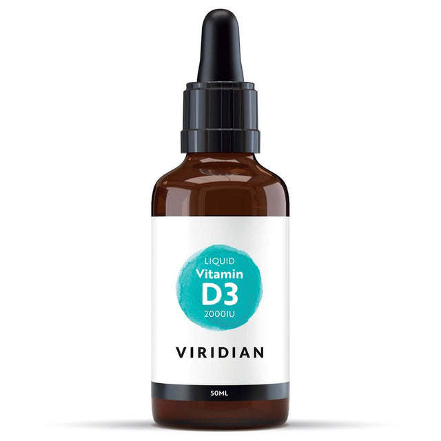 Witamina D3 Viridian Liquid Vitamin D (Vegan) 50 ml - Sklep Witaminki.pl