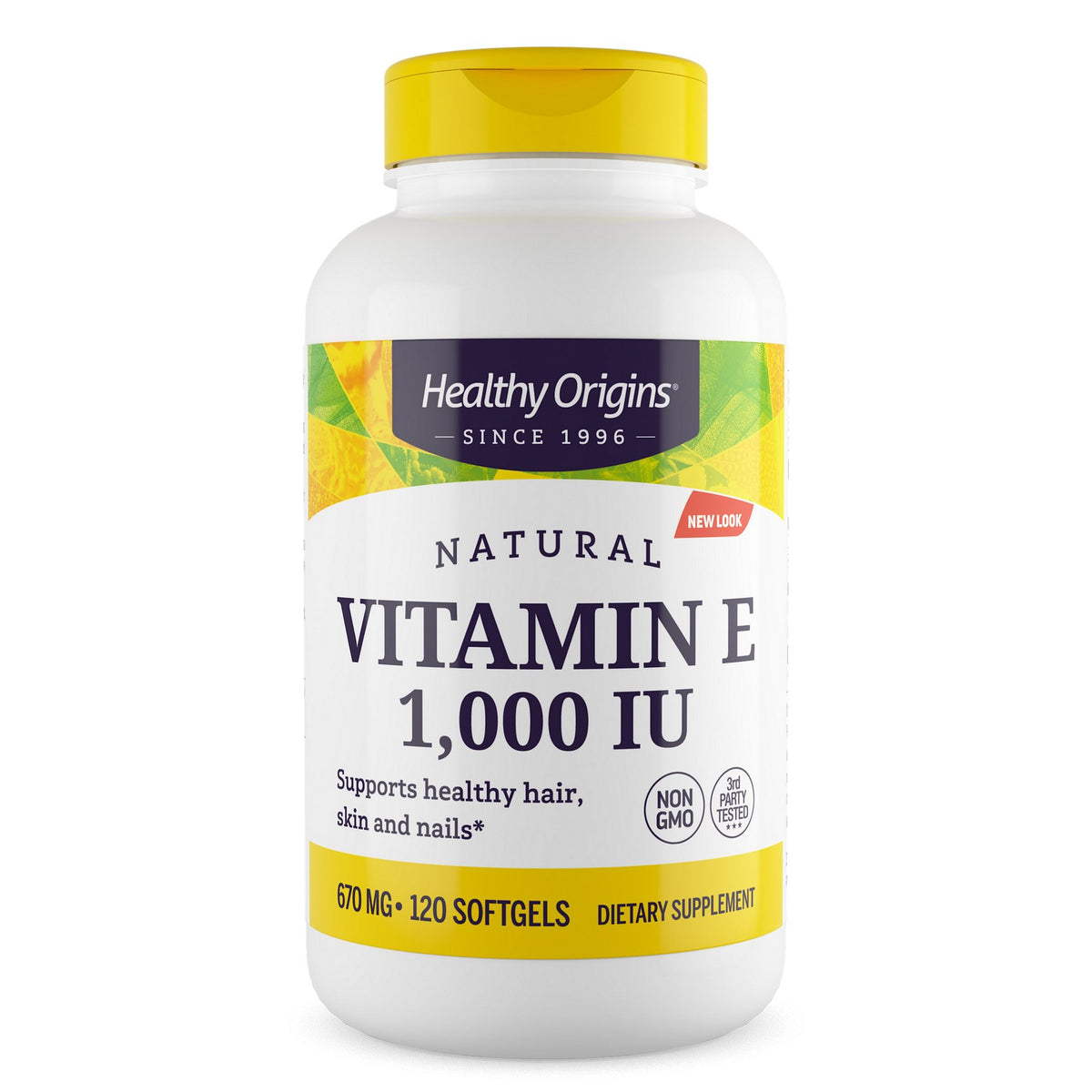 Healthy Origins Vitamin E 1000 IU 120 softgels Witamina E - Sklep Witaminki.pl