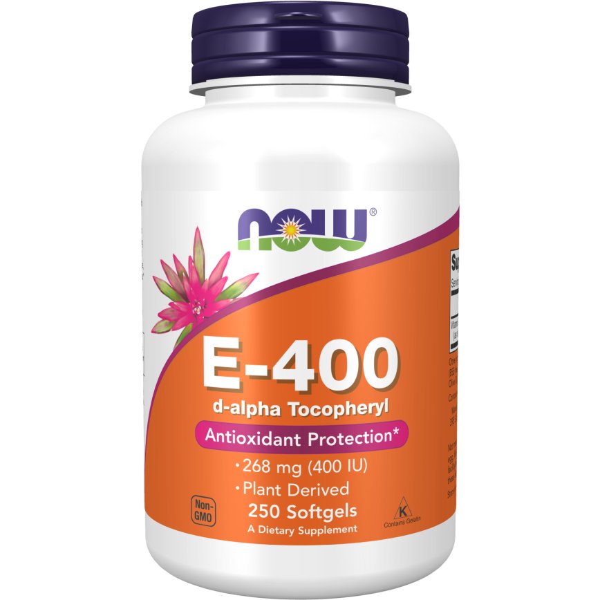 NOW Foods Vitamin E - 400 D - Alpha Tocopheryl Softgels 250 softgels Witamina E - Sklep Witaminki.pl