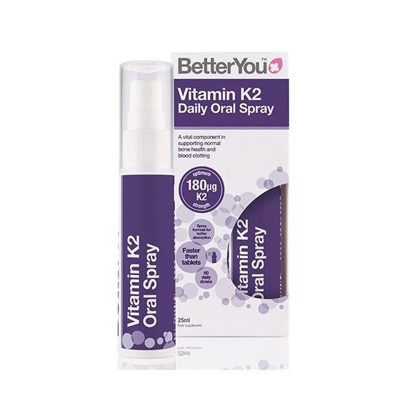 BetterYou Vitamin K2 MK7 60 mcg Oral Spray 25 ml Witamina K2 - Sklep Witaminki.pl