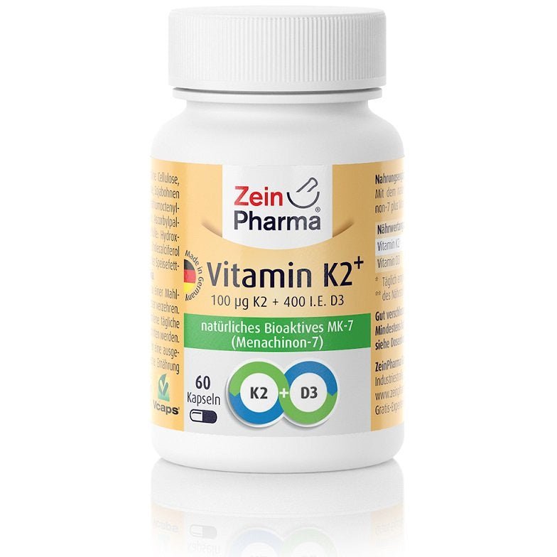 Zein Pharma Vitamin K2+ Menachinon - 7 100mcg 60 caps Witamina K2 - Sklep Witaminki.pl