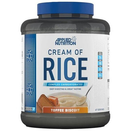 Witaminy i suplementy diety Applied Nutrition Cream of Rice Toffee Biscuit 2000 g - Sklep Witaminki.pl