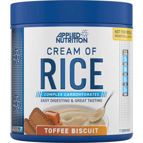 Witaminy i suplementy diety Applied Nutrition Cream of Rice Toffee Biscuit 210 g - Sklep Witaminki.pl