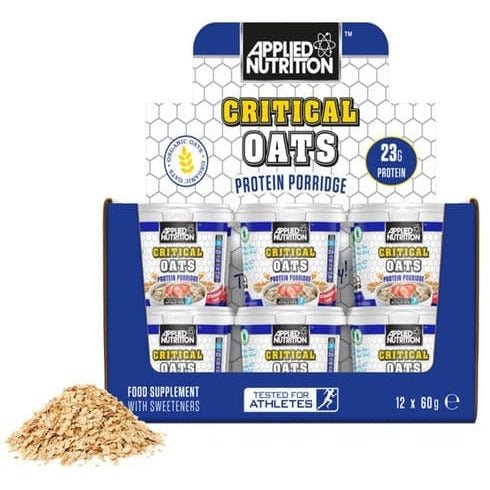 Witaminy i suplementy diety Applied Nutrition Critical Oats Protein Porridge Banana 12 x 60 g - Sklep Witaminki.pl