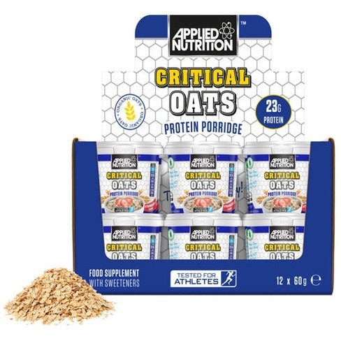 Witaminy i suplementy diety Applied Nutrition Critical Oats Protein Porridge Golden Syrup 12 x 60 g - Sklep Witaminki.pl