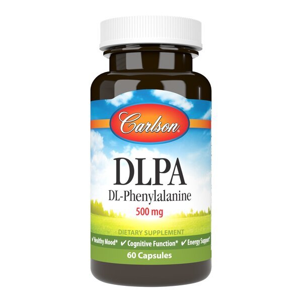 Witaminy i suplementy diety Carlson Labs DLPA 500mg 60 caps - Sklep Witaminki.pl