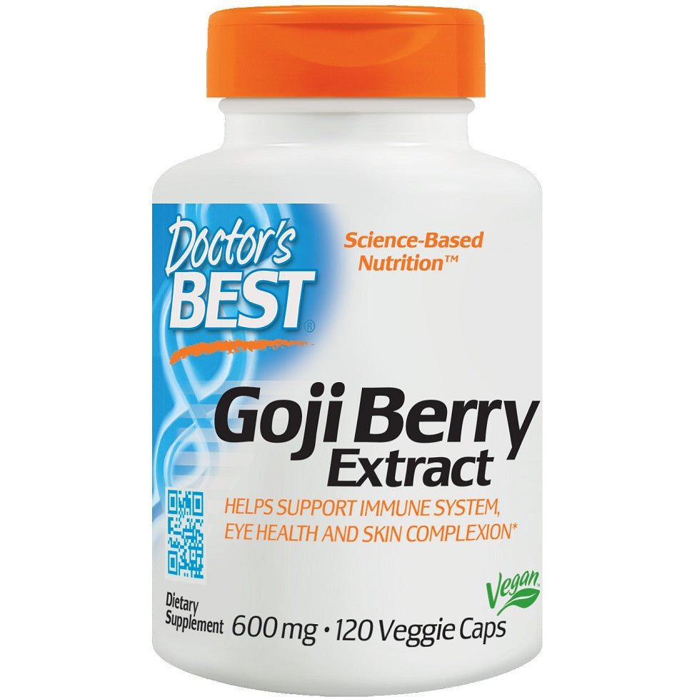 Doctor's BEST Goji Berry Extract 600 mg 120 vcaps Jagody Goji - Sklep Witaminki.pl