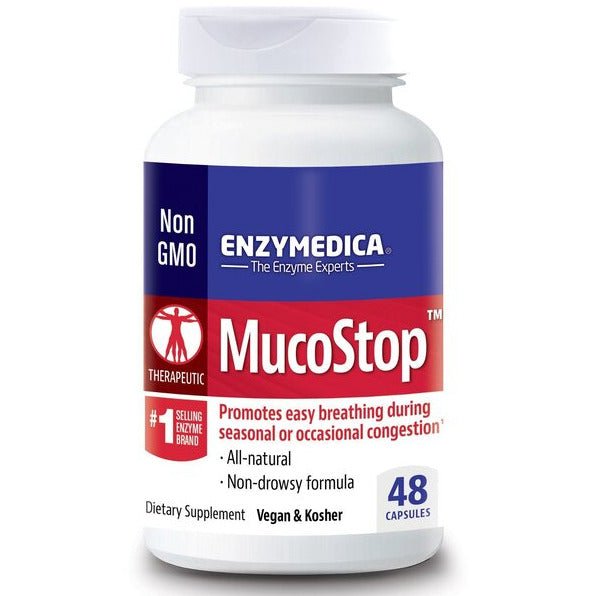 Witaminy i suplementy diety Enzymedica MucoStop 48 caps - Sklep Witaminki.pl