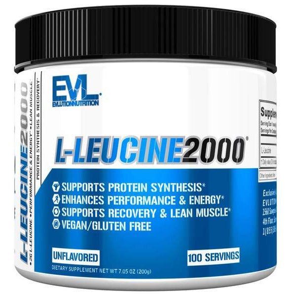 EVL Evlution Nutrition L - Leucine 2000 Unflavored 200 g Leucyna - Sklep Witaminki.pl