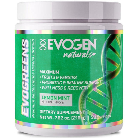 Witaminy i suplementy diety Evogen Evogreens Naturals Lemon Mint 216 g - Sklep Witaminki.pl