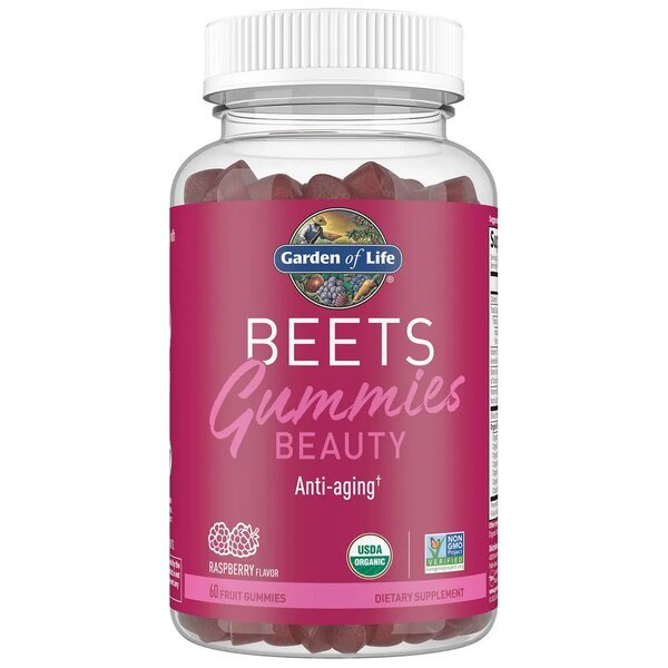 Witaminy i suplementy diety Garden of Life Beauty Beets Gummies Raspberry 60 fruit gummies - Sklep Witaminki.pl