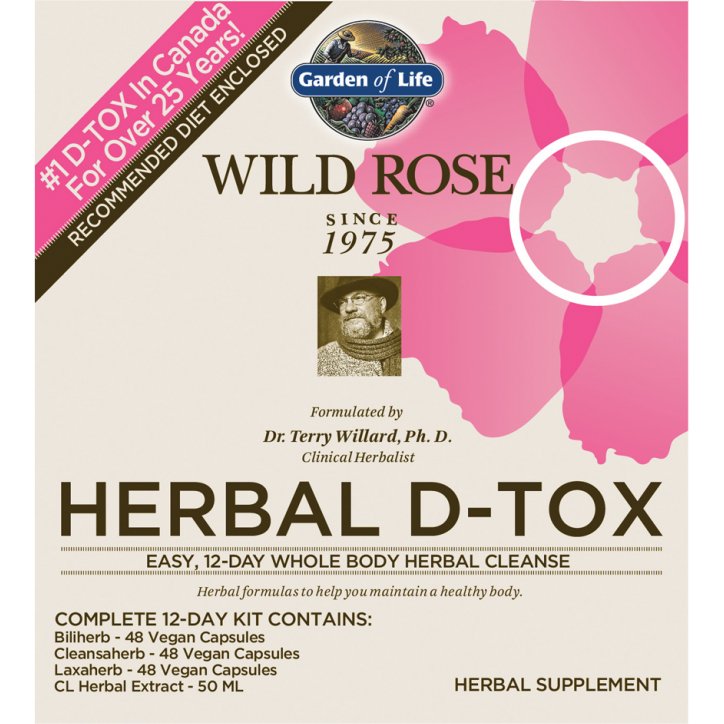 Garden of Life Wild Rose HERBAL D - TOX Set - Sklep Witaminki.pl