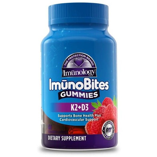 GAT Imunology ImunoBites Gummies K2+D3 Raspberry 60 gummies Kompleks na odporność - Sklep Witaminki.pl