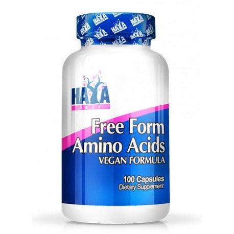 Haya Labs Free Form Amino Acids 100 caps Kompleks Aminokwasów - Sklep Witaminki.pl