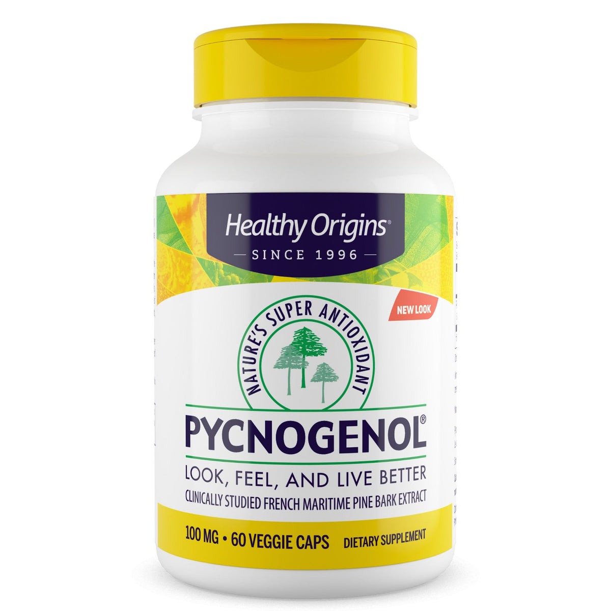 Healthy Origins Pycnogenol 100 mg 60 vcaps Ekstrakt z Kory Sosny - Sklep Witaminki.pl