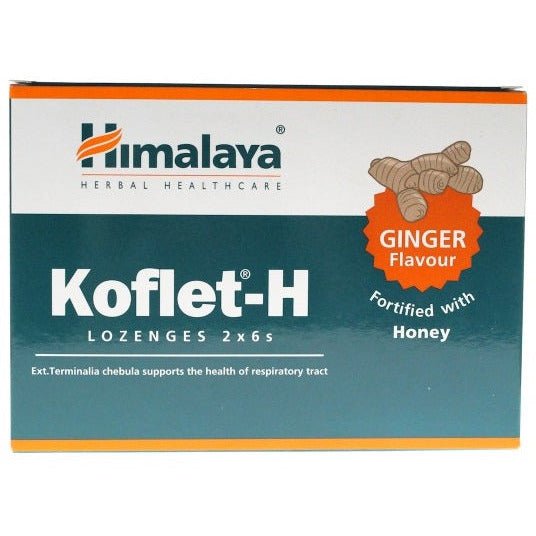Witaminy i suplementy diety Himalaya Koflet-H Ginger 12 lozenges - Sklep Witaminki.pl