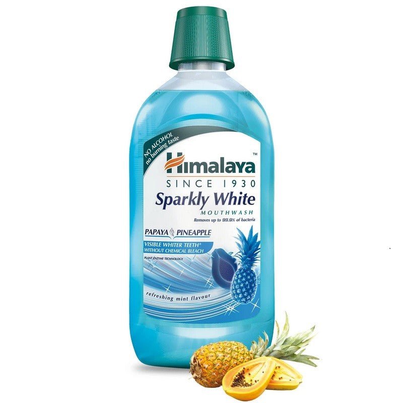 Himalaya Płyn do płukania jamy ustnej Lśniąca Biel 450 ml Płyn do płukania jamy ustnej - Sklep Witaminki.pl
