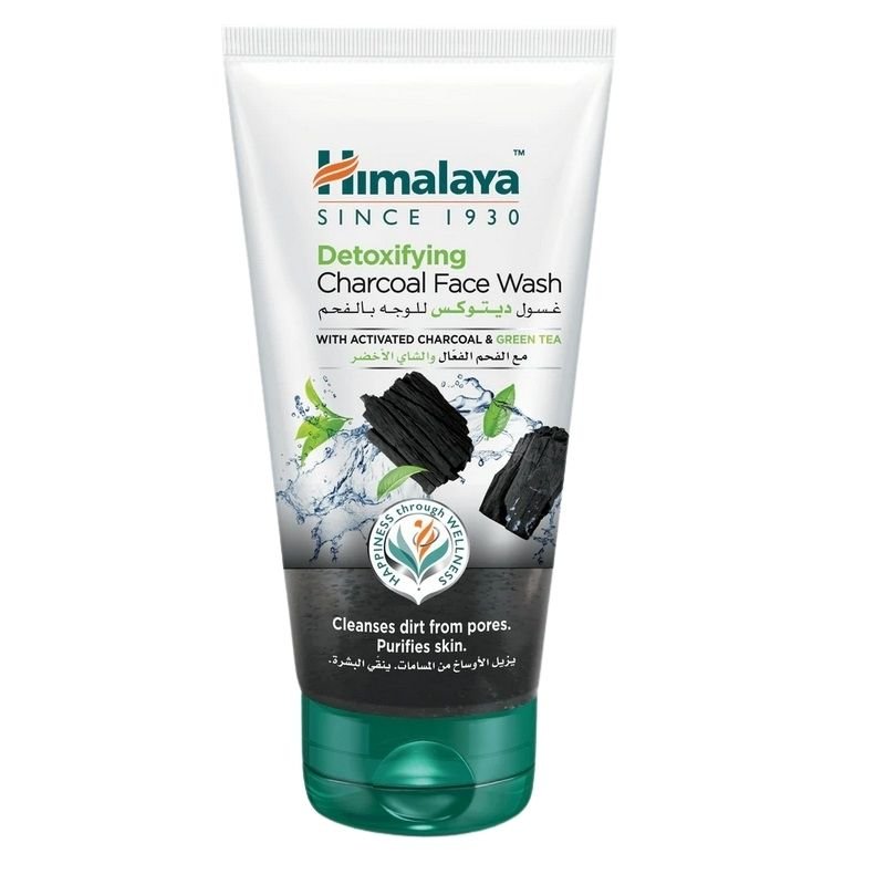 Himalaya Żel do mycia twarzy detoksykujący z aktywnym węglem i zieloną herbatą 150 ml Żel do mycia twarzy - Sklep Witaminki.pl