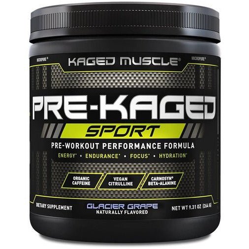 Witaminy i suplementy diety Kaged Muscle Pre-Kaged Sport Glacier Grape 264 g - Sklep Witaminki.pl