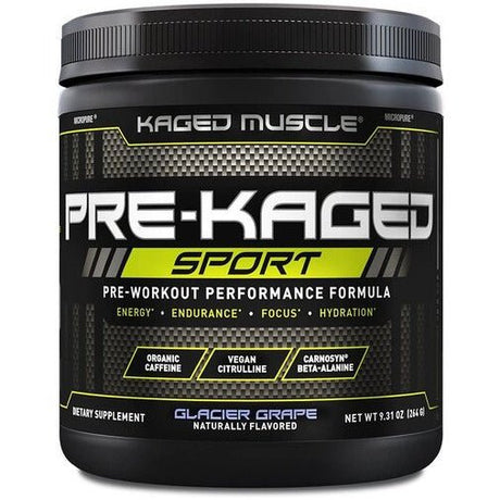 Witaminy i suplementy diety Kaged Muscle Pre-Kaged Sport Glacier Grape 264 g - Sklep Witaminki.pl