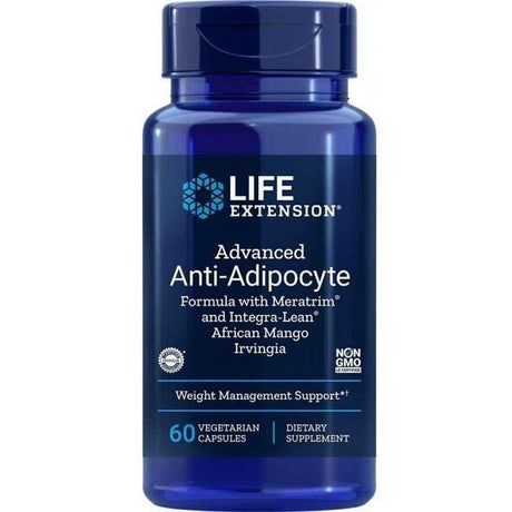 Witaminy i suplementy diety Life Extension Advanced Anti-Adipocyte Formula with Meratrim and Integra-Lean African Mango Irvingia 60 vcaps - Sklep Witaminki.pl