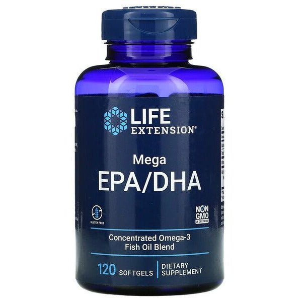 Witaminy i suplementy diety Life Extension Mega EPA/DHA 120 softgels - Sklep Witaminki.pl