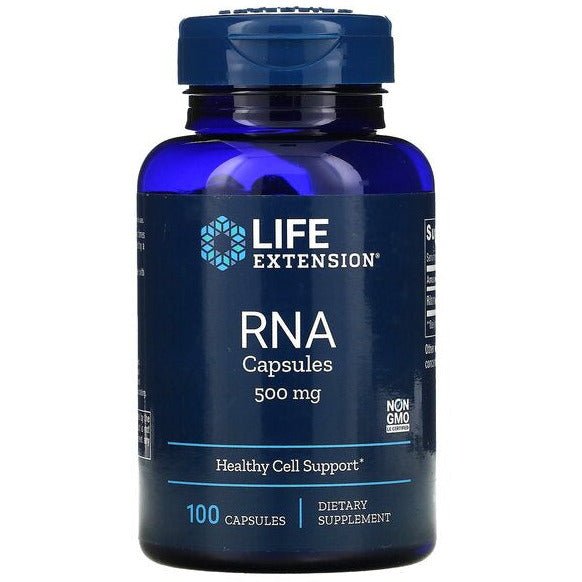Life Extension RNA Capsules 500 mg 100 caps Kwas Rybonukleinowy (RNA) - Sklep Witaminki.pl