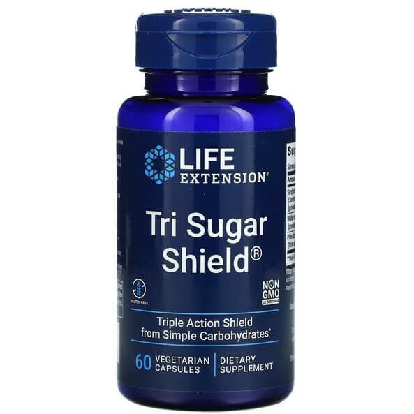 Witaminy i suplementy diety Life Extension Tri Sugar Shield 60 vcaps - Sklep Witaminki.pl