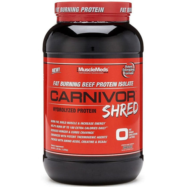 Witaminy i suplementy diety MuscleMeds Carnivor Shred Chocolate 1036 g - Sklep Witaminki.pl