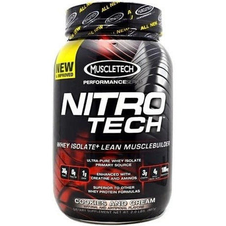 Witaminy i suplementy diety MuscleTech Nitro-Tech Milk Chocolate 907 g - Sklep Witaminki.pl