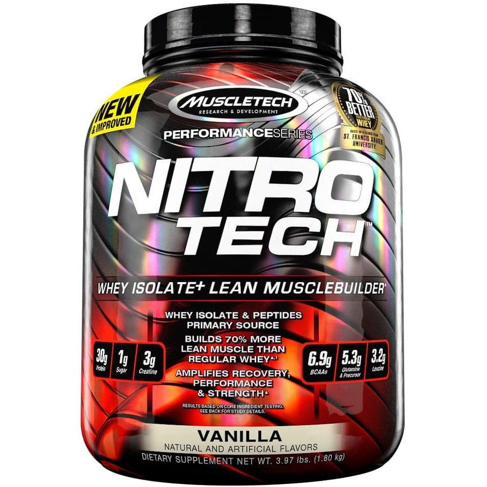 Witaminy i suplementy diety MuscleTech Nitro-Tech Strawberry 1800 g - Sklep Witaminki.pl