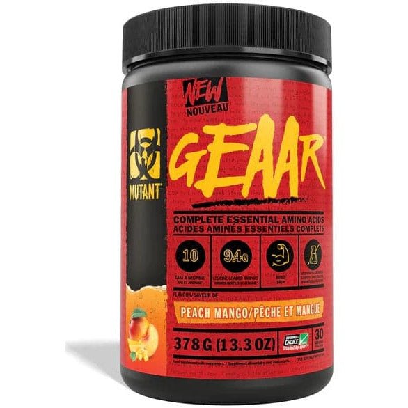Witaminy i suplementy diety Mutant GEAAR Peach Mango 378 g - Sklep Witaminki.pl