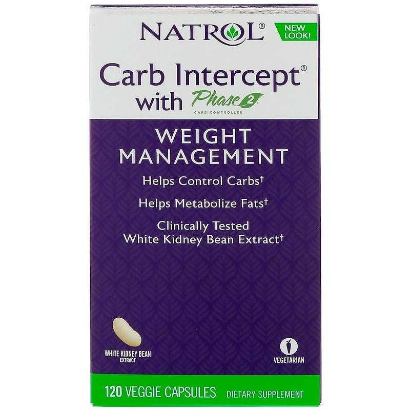 Natrol Carb Intercept with Phase 2 120 vcaps Kompleks wspierający odchudzanie - Sklep Witaminki.pl