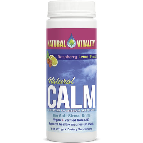 Witaminy i suplementy diety Natural Vitality Natural Calm 226 g Raspberry Lemon - Sklep Witaminki.pl