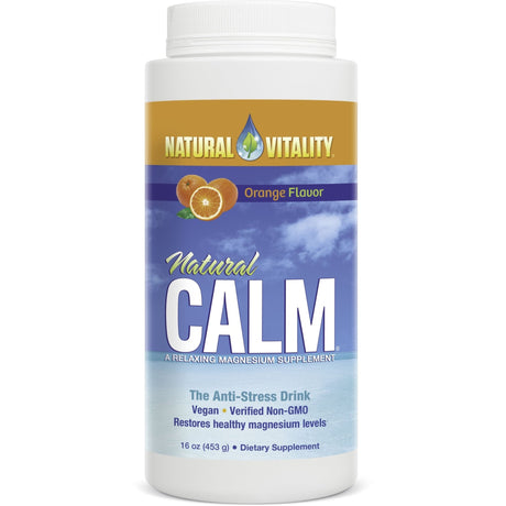 Witaminy i suplementy diety Natural Vitality Natural Calm 453 g Orange - Sklep Witaminki.pl