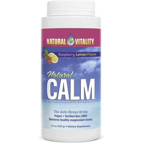 Witaminy i suplementy diety Natural Vitality Natural Calm 453 g Raspberry Lemon - Sklep Witaminki.pl