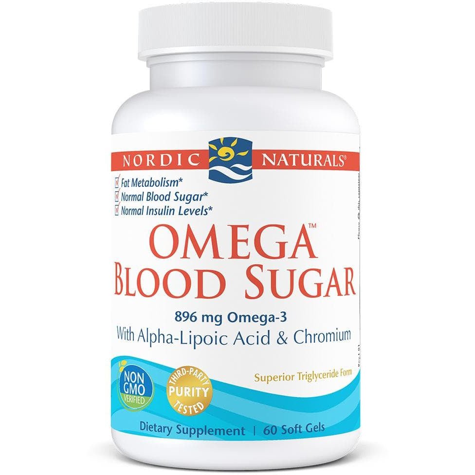 Witaminy i suplementy diety Nordic Naturals Blood Sugar Support 60 softgels Cytryna - Sklep Witaminki.pl