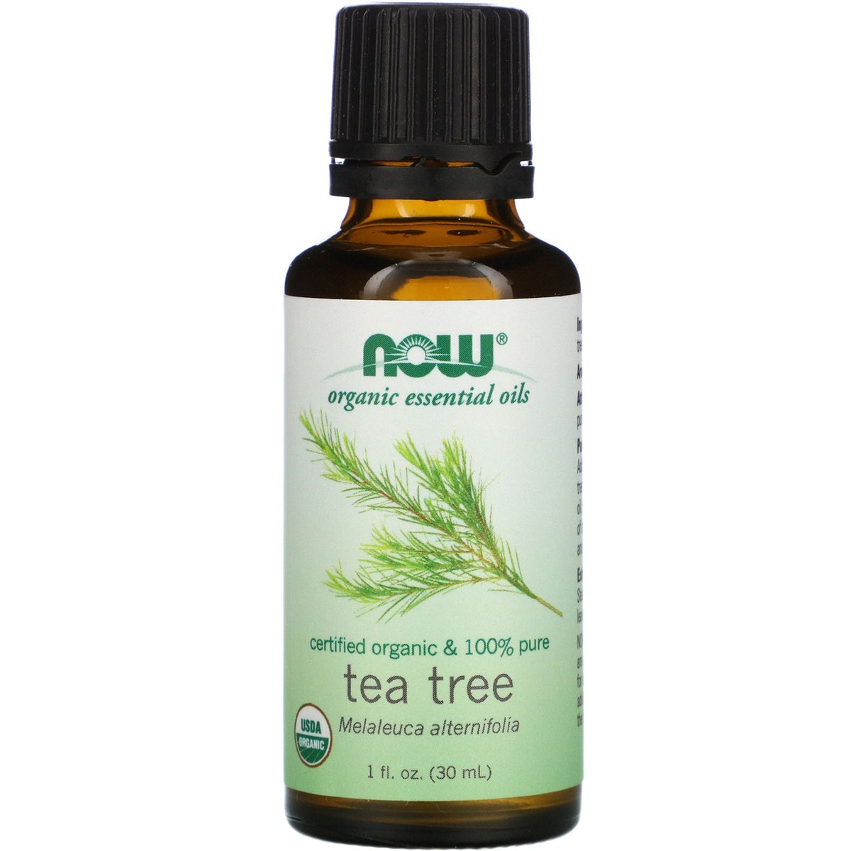 NOW Foods 100% Olejek Tea Tree Certified Organic 30 ml Olejek eteryczny - Sklep Witaminki.pl