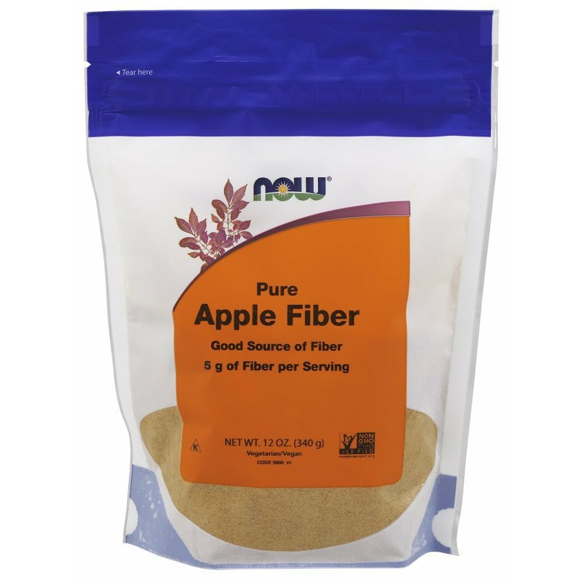 Witaminy i suplementy diety NOW Foods Apple Fiber 340 g - Sklep Witaminki.pl