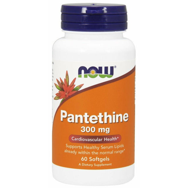 Witaminy i suplementy diety NOW Foods Pantethine 300 mg 60 softgels - Sklep Witaminki.pl