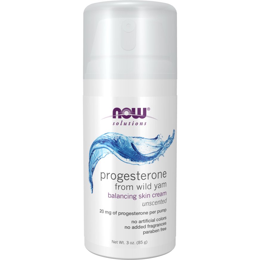 NOW Foods Progesterone Skin Cream from Wild Yam 85 g Krem Wild Yam - Sklep Witaminki.pl