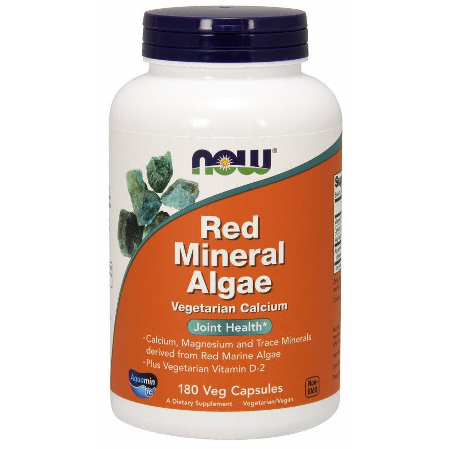 Witaminy i suplementy diety NOW Foods Red Mineral Algae 180 vcaps - Sklep Witaminki.pl