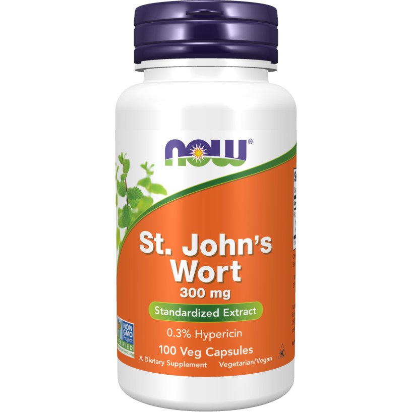 NOW Foods St. Johns Wort 100 caps Dziurawiec Zwyczajny - Sklep Witaminki.pl