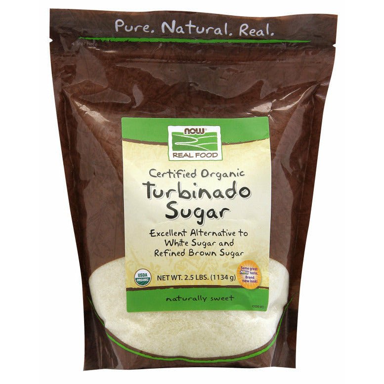 NOW Foods Turbinado Sugar Organic 1134 g Cukier Trzcinowy - Sklep Witaminki.pl