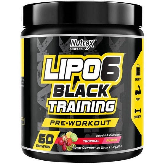 Nutrex Lipo - 6 Black Training Tropical Punch 264 g Pre - Workout - Sklep Witaminki.pl