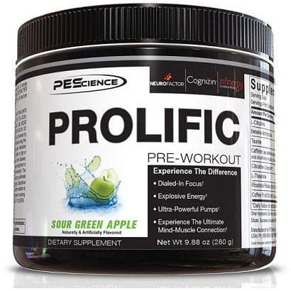 Witaminy i suplementy diety PEScience Prolific 280 g Sour Green Apple - Sklep Witaminki.pl