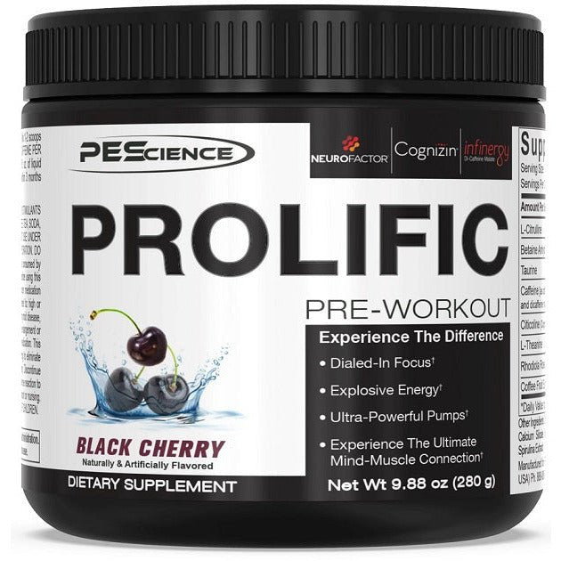 PEScience Prolific Black Cherry 280 g Pre - Workout - Sklep Witaminki.pl